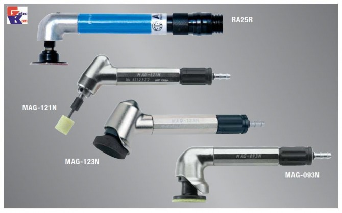 Mini smerigliatrice angolare pneumatica ad aria ATA - USHIO per rettica stampi - BOERO